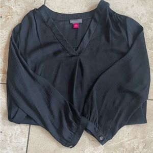 Vince Camuto Rumple Fabric Three Quarter Sleeve Blouse